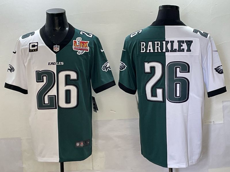 Men Philadelphia Eagles 26 Barkley green white Nike Limited NFL 2025 Jersey style 06